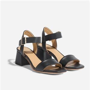NEW Nisolo Stella Go To block heel sandal black